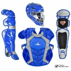 All Star System7 NOCSAE Certified Adult Pro Baseball Catcher's Kit Silver -Deals Baseball Store 796 ckccpro1 royal mainProductImage FullSize