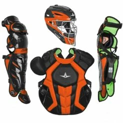 All Star S7 Axis NOCSAE Certified Adult Two Tone Baseball Catcher's Kit Maroon -Deals Baseball Store 796 ckccpro1x blackorange mainProductImage FullSize