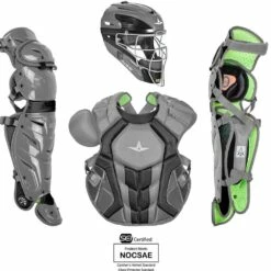 All Star S7 Axis NOCSAE Certified Adult Two Tone Baseball Catcher's Kit Maroon -Deals Baseball Store 796 ckccpro1x graphite mainProductImage FullSize