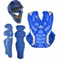 All Star Adult Fastpitch Series Complete Softball Catcher's Gear Set Royal