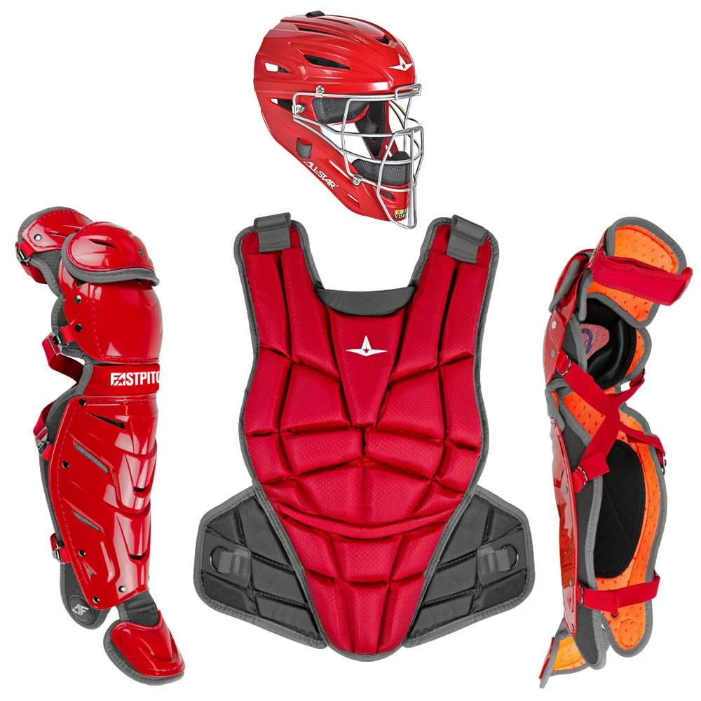 Allstar AFx Fastpitch Complete Catcher's Gear Set Black 6 Allstar AFx Fastpitch Complete Catcher's Gear Set Black - Image 6