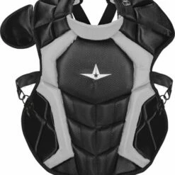 All Star Players Series NOCSAE Certified 15.5" Baseball Catcher's Chest Protector - Ages 12-16 Black