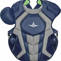 All Star System7 Axis CC 16.5"" NOCSAE Certified Baseball Catcher's Chest Protector Maroon/Silver 18 All Star System7 Axis CC 16.5"" NOCSAE Certified Baseball Catcher's Chest Protector Maroon/Silver -Deals Baseball Store 796 cpcc40pro navysilver mainProductImage FullSize