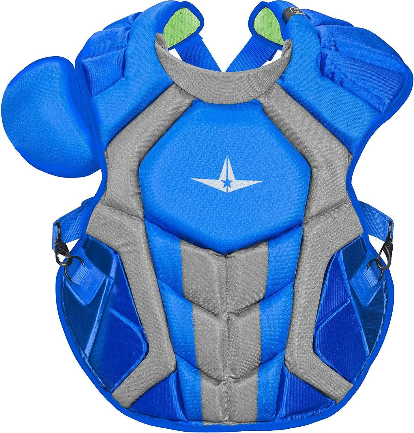 All Star System7 Axis CC 16.5"" NOCSAE Certified Baseball Catcher's Chest Protector Maroon/Silver 9 All Star System7 Axis CC 16.5"" NOCSAE Certified Baseball Catcher's Chest Protector Maroon/Silver - Image 9