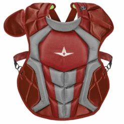 All Star System7 Axis NOCSAE Certified Youth Baseball Catcher's Chest Protector - Ages 9 - 12 Royal -Deals Baseball Store 796 cpcc912s7x maroon mainProductImage FullSize