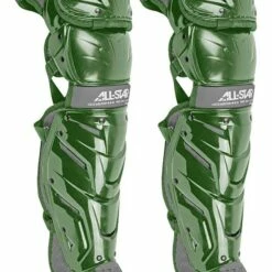 All Star Youth System Seven Axis Catcher's Leg Guards - Ages 12-16 Royal -Deals Baseball Store 796 lg1216s7x darkgreen mainProductImage FullSize