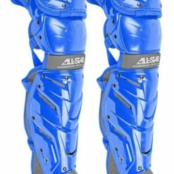 All Star Youth System Seven Axis Catcher's Leg Guards - Ages 12-16 Royal -Deals Baseball Store 796 lg1216s7x royal mainProductImage FullSize