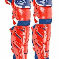 All Star Youth System Seven Axis Catcher's Leg Guards - Ages 12-16 Royal -Deals Baseball Store 796 lg1216s7x usa mainProductImage FullSize