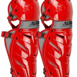 All Star System Seven Axis Baseball Catcher's 16.5" Leg Guards Royal -Deals Baseball Store 796 lg40wpro scarlet mainProductImage FullSize