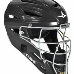 All Star Solid MVP2510 Youth Baseball Catcher's Helmet Black