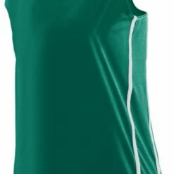 Augusta Women's/Girls' Winning Streak Racerback Custom Softball Jersey Red/White -Deals Baseball Store 82 1182 c darkgreenwhite mainProductImage FullSize
