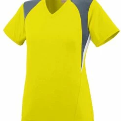 Augusta Women's/Girls' Mystic Custom Softball Jersey Purple/Graphite -Deals Baseball Store 82 1295 c poweryellowgraphite mainProductImage FullSize