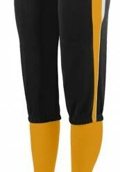 Augusta Comet Women's Softball Pants Black/Lime/White