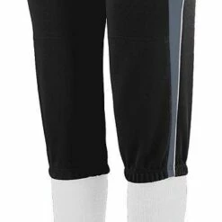 Augusta Comet Girls' Softball Pants Red/Black/White -Deals Baseball Store 82 1341 t blackgraphitewhite mainProductImage FullSize