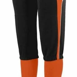 Augusta Comet Girls' Softball Pants Red/Black/White -Deals Baseball Store 82 1341 t blackorangewhite mainProductImage FullSize