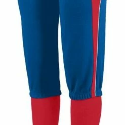 Augusta Comet Girls' Softball Pants Red/Black/White -Deals Baseball Store 82 1341 t royalredwhite mainProductImage FullSize