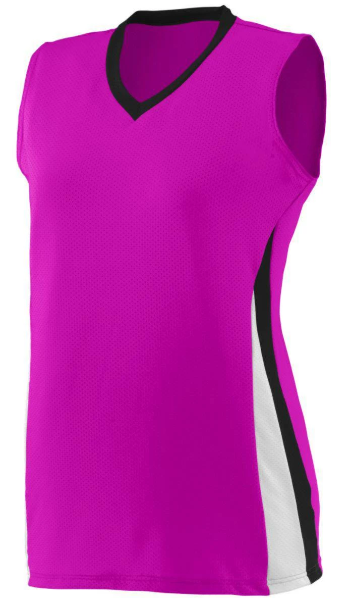 Augusta Women's/Girls' Tornado Custom Softball Jersey Columbia/Navy 7 Augusta Women's/Girls' Tornado Custom Softball Jersey Columbia/Navy - Image 7