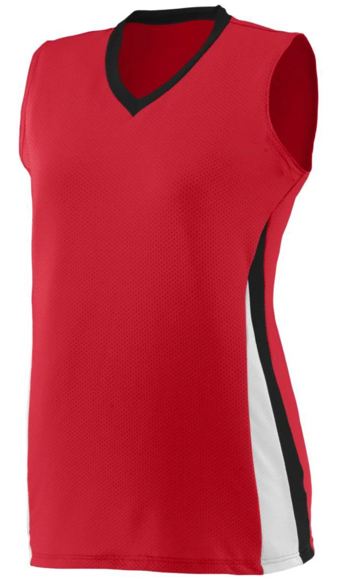 Augusta Women's/Girls' Tornado Custom Softball Jersey Columbia/Navy 10 Augusta Women's/Girls' Tornado Custom Softball Jersey Columbia/Navy - Image 10