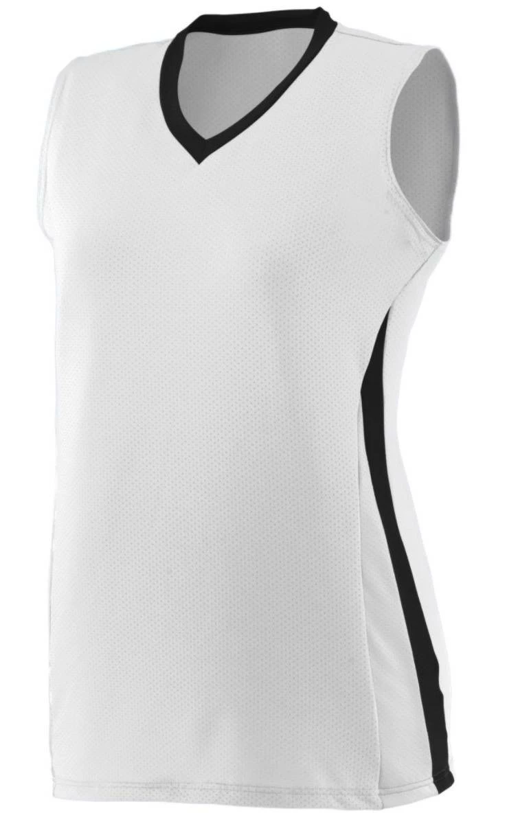 Augusta Women's/Girls' Tornado Custom Softball Jersey Columbia/Navy 12 Augusta Women's/Girls' Tornado Custom Softball Jersey Columbia/Navy - Image 12