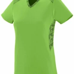 Augusta Vigorous Women's Softball Jersey Power Pink/Black Print -Deals Baseball Store 82 1360 t limeblackprint mainProductImage FullSize