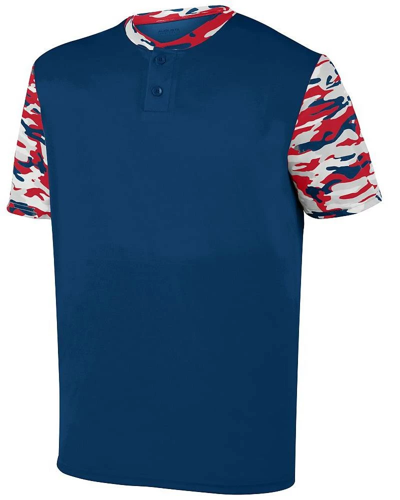 Augusta Pop Fly Adult Two Button Baseball Jersey Royal/Red Royal Mod 9 Augusta Pop Fly Adult Two Button Baseball Jersey Royal/Red Royal Mod - Image 9