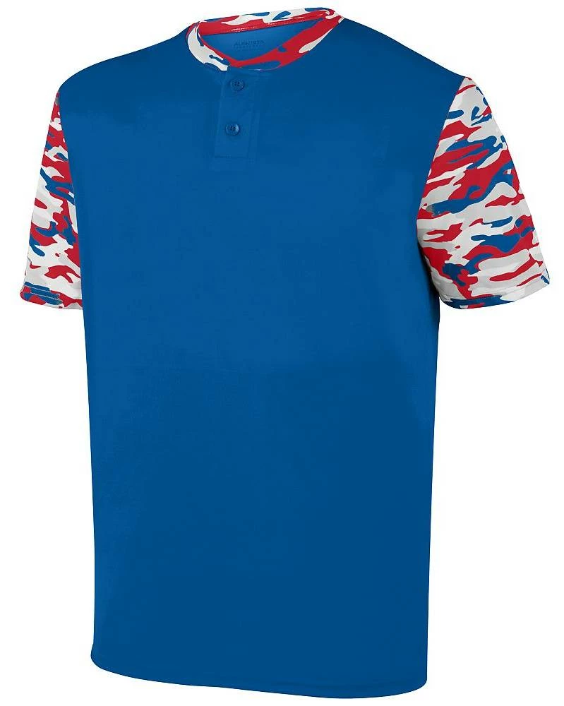 Augusta Pop Fly Adult Two Button Baseball Jersey Royal/Red Royal Mod 12 Augusta Pop Fly Adult Two Button Baseball Jersey Royal/Red Royal Mod - Image 12