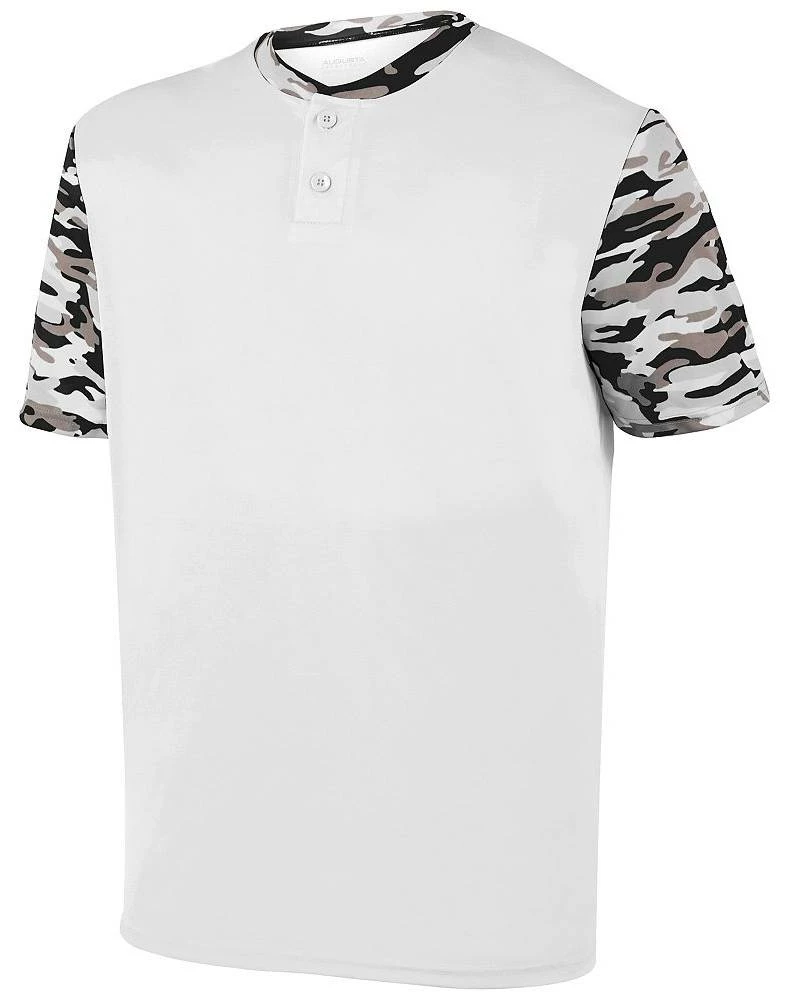 Augusta Pop Fly Youth Two Button Baseball Jersey Silver/Black Mod 14 Augusta Pop Fly Youth Two Button Baseball Jersey Silver/Black Mod - Image 14
