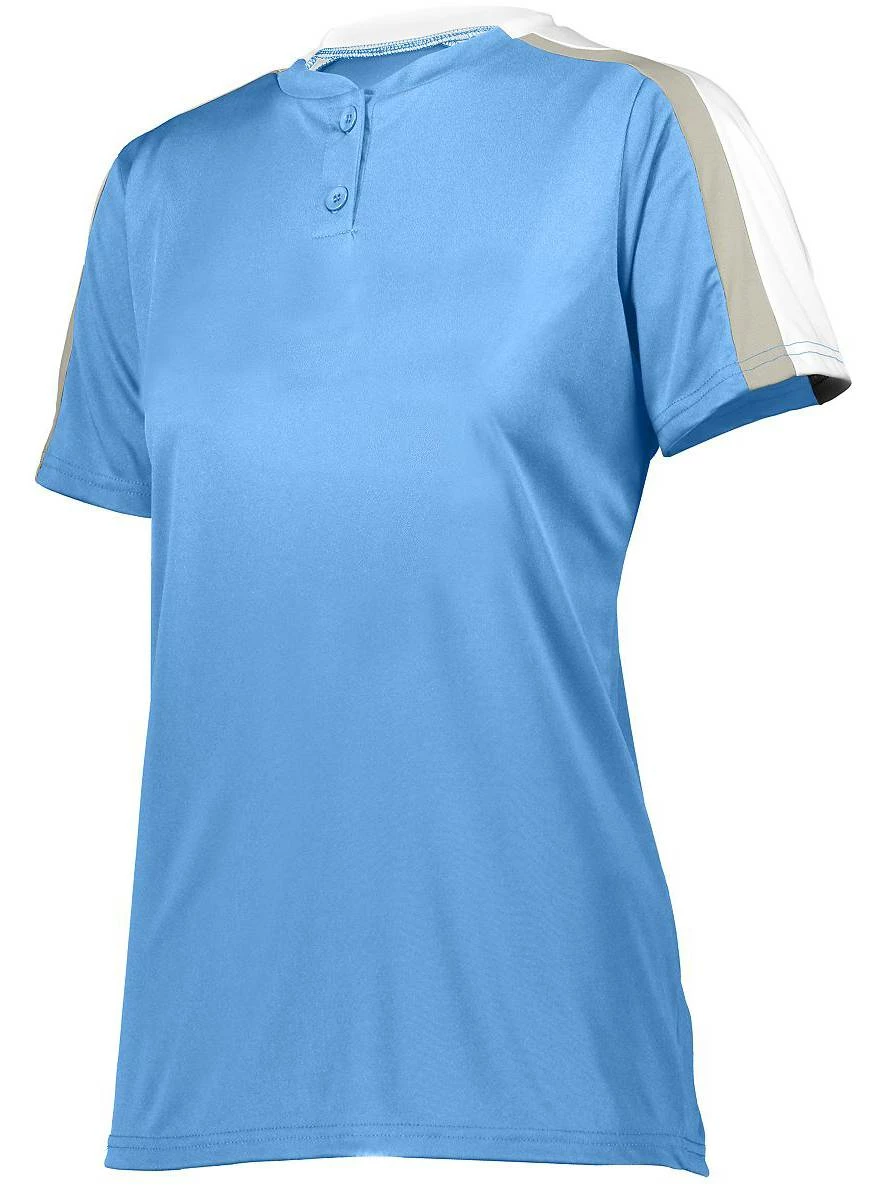 Augusta Women's Power Plus 2.0 Custom Softball Jersey Purple/White 4 Augusta Women's Power Plus 2.0 Custom Softball Jersey Purple/White - Image 4