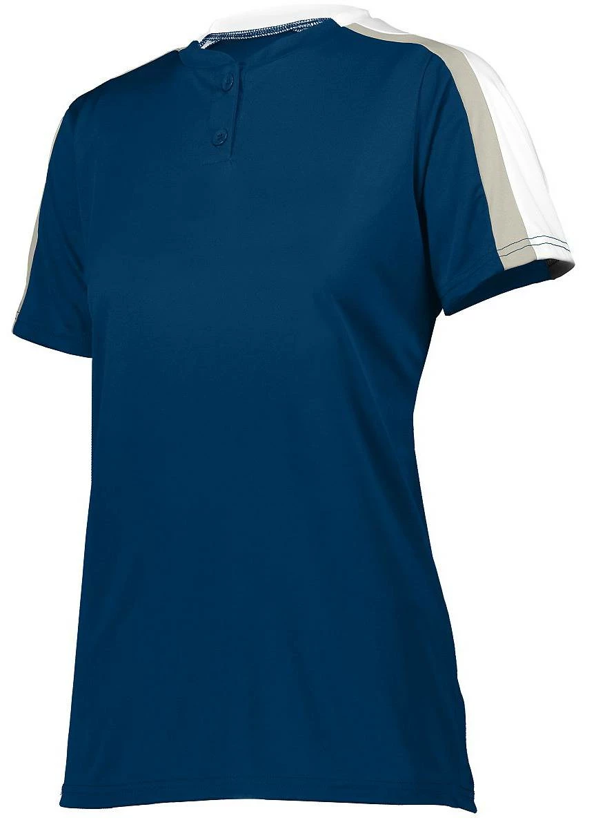 Augusta Women's Power Plus 2.0 Custom Softball Jersey Purple/White 9 Augusta Women's Power Plus 2.0 Custom Softball Jersey Purple/White - Image 9