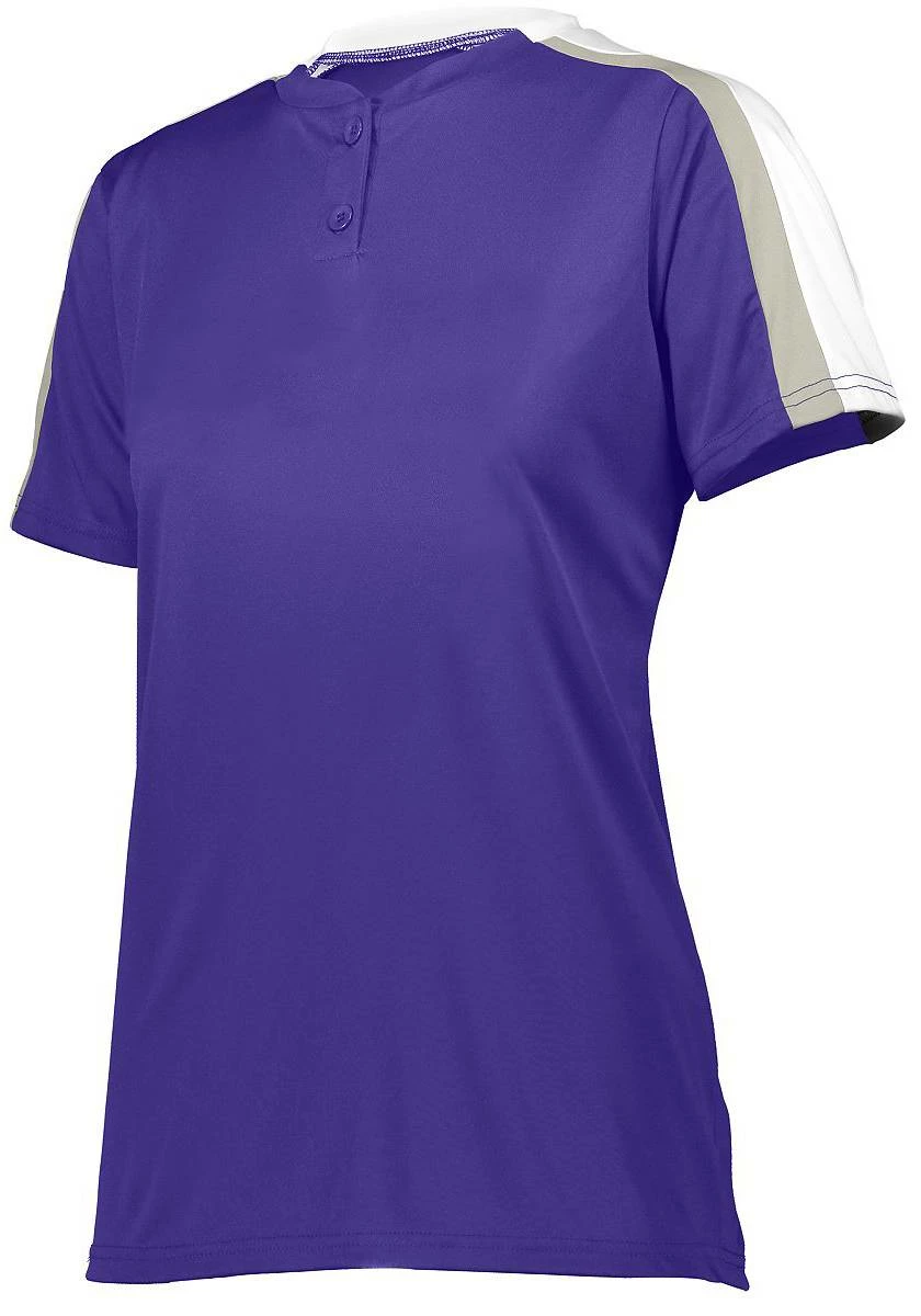 Augusta Women's Power Plus 2.0 Custom Softball Jersey Purple/White 12 Augusta Women's Power Plus 2.0 Custom Softball Jersey Purple/White - Image 12