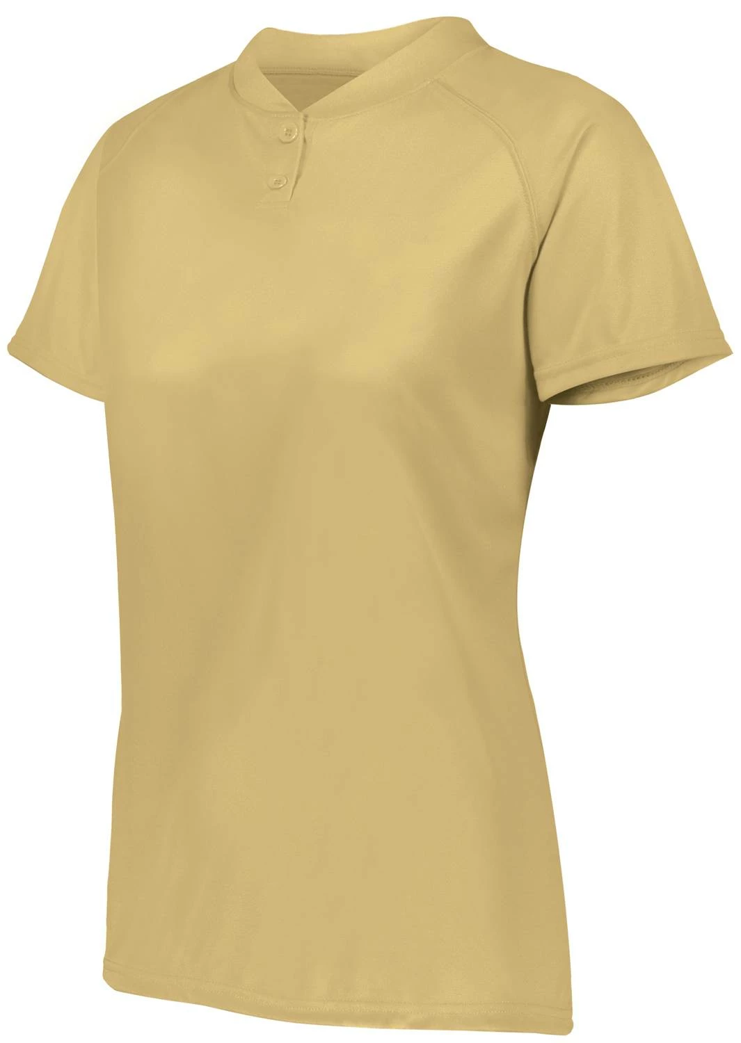 Augusta Women's Attain Wicking Two-Button Custom Softball Jersey Gold 22 Augusta Women's Attain Wicking Two-Button Custom Softball Jersey Gold - Image 22