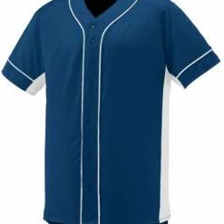Augusta Slugger Adult Full Button Front Baseball Jersey Navy/White 22 Augusta Slugger Adult Full Button Front Baseball Jersey Navy/White -Deals Baseball Store 82 1660 t navywhite mainProductImage FullSize