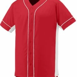 Augusta Slugger Adult Full Button Front Baseball Jersey Navy/White 25 Augusta Slugger Adult Full Button Front Baseball Jersey Navy/White -Deals Baseball Store 82 1660 t redwhite mainProductImage FullSize