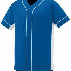 Augusta Slugger Adult Full Button Front Baseball Jersey Navy/White 27 Augusta Slugger Adult Full Button Front Baseball Jersey Navy/White -Deals Baseball Store 82 1660 t royalwhite mainProductImage FullSize