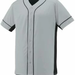 Augusta Slugger Adult Full Button Front Baseball Jersey Navy/White 28 Augusta Slugger Adult Full Button Front Baseball Jersey Navy/White -Deals Baseball Store 82 1660 t silverblack mainProductImage FullSize