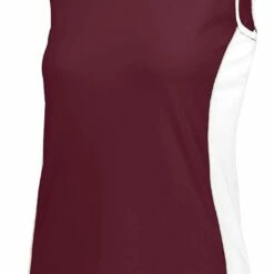 Augusta Women's/Girls' Paragon Custom Softball Jersey Maroon/White -Deals Baseball Store 82 1676 c maroonwhite mainProductImage FullSize