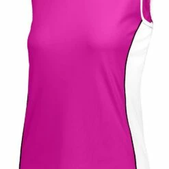 Augusta Women's/Girls' Paragon Custom Softball Jersey Maroon/White -Deals Baseball Store 82 1676 c powerpinkwhite mainProductImage FullSize