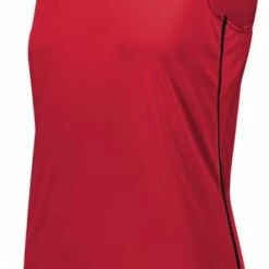 Augusta Women's/Girls' Rover Custom Softball Jersey Maroon/White -Deals Baseball Store 82 1687 c scarletblack mainProductImage FullSize