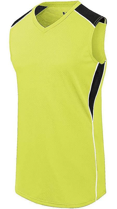 High Five Women's/Girls' Dynamite Custom Sleeveless Jersey Athletic Gold/Black 6 High Five Women's/Girls' Dynamite Custom Sleeveless Jersey Athletic Gold/Black - Image 6