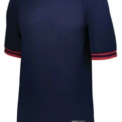 Holloway Adult/Youth Retro V-Neck Custom Baseball Jersey Navy/White -Deals Baseball Store 868 221021 navyscarlet mainProductImage FullSize