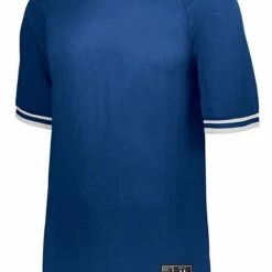 Holloway Adult/Youth Retro V-Neck Custom Baseball Jersey Navy/White -Deals Baseball Store 868 221021 royalwhite mainProductImage FullSize