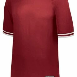 Holloway Adult/Youth Retro V-Neck Custom Baseball Jersey Navy/White -Deals Baseball Store 868 221021 scarletwhite mainProductImage FullSize