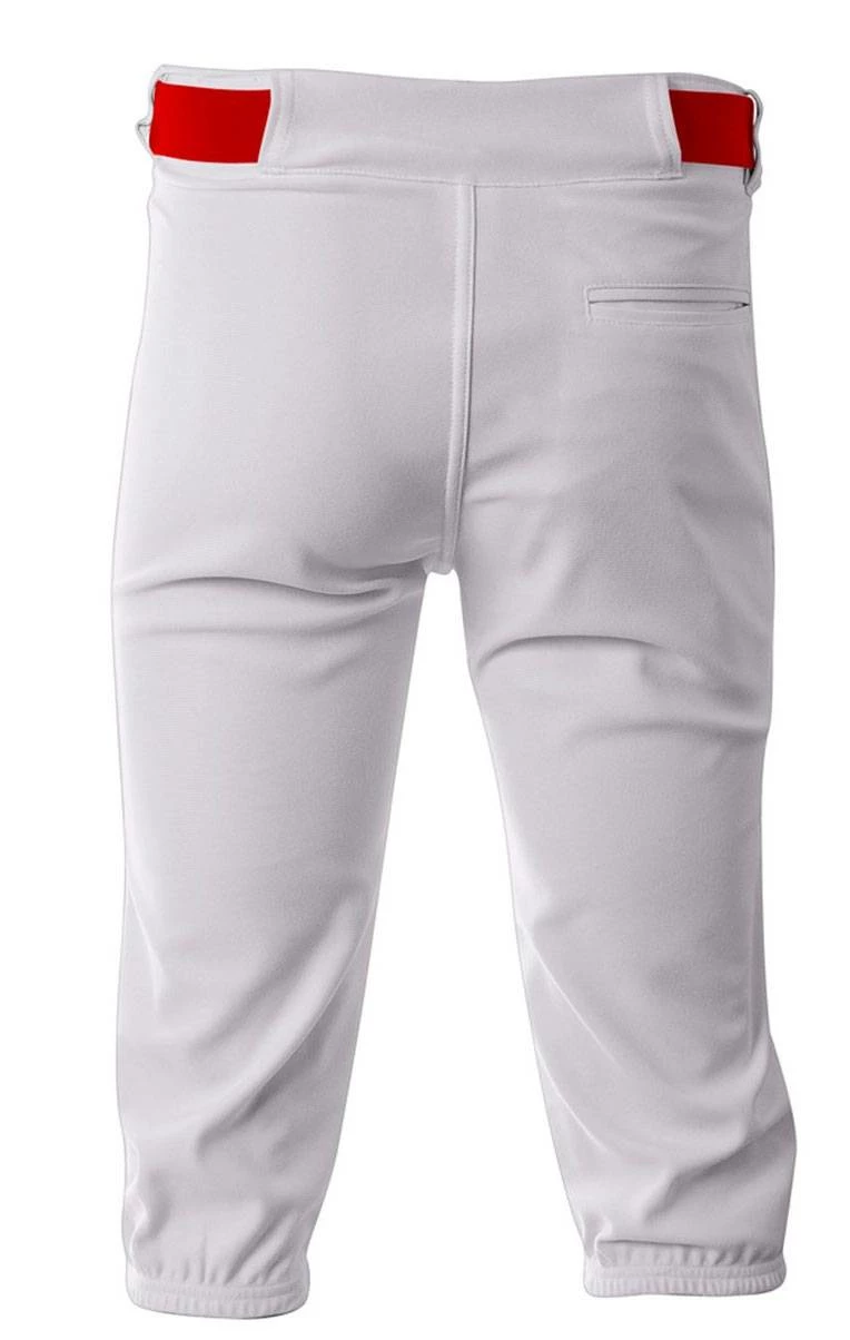 A4 The Knick Knicker Youth/Adult Baseball Pants Gray/Cardinal 3 A4 The Knick Knicker Youth/Adult Baseball Pants Gray/Cardinal - Image 3