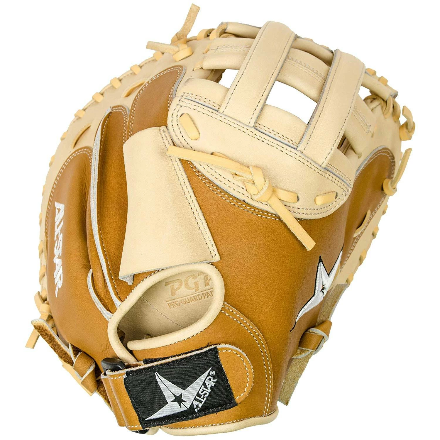 All Star Pro 33.5" CMW3001 Fastpitch Softball Catchers Mitt - Right Hand Throw Brown/Tan 2 All Star Pro 33.5" CMW3001 Fastpitch Softball Catchers Mitt - Right Hand Throw Brown/Tan - Image 2