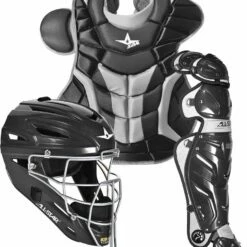 All Star System7 Adult Pro Baseball Catcher's Kit Royal/Silver