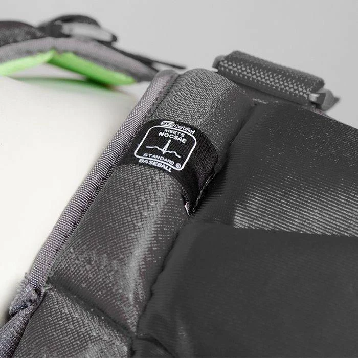 All Star System7 Axis CC 16.5"" NOCSAE Certified Baseball Catcher's Chest Protector Maroon/Silver 3 All Star System7 Axis CC 16.5"" NOCSAE Certified Baseball Catcher's Chest Protector Maroon/Silver - Image 3