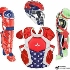 All Star System7 Axis NOCSAE Certified USA Youth Pro Catcher's Kit - Ages 9-12
