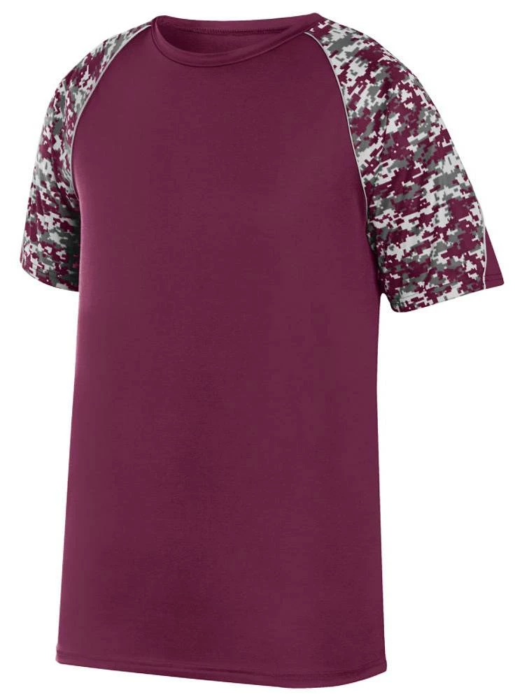 Augusta Color Block Digi Adult Game Baseball Jersey Dark Green Digi