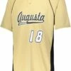 Augusta Limit Two Button Youth Custom Baseball Jersey Royal/Red