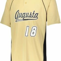 Augusta Limit Two Button Youth Custom Baseball Jersey Royal/Red